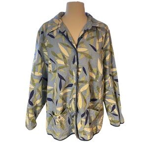 Alfred Dunner Cotton Quilted Jacket size 20W